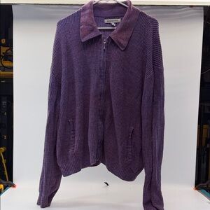 Urban Outfitters Purple Men's Cardigan Sweater